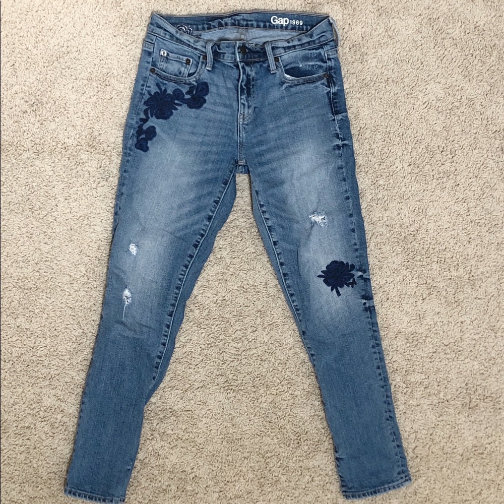 Gap Embroidered Jeans